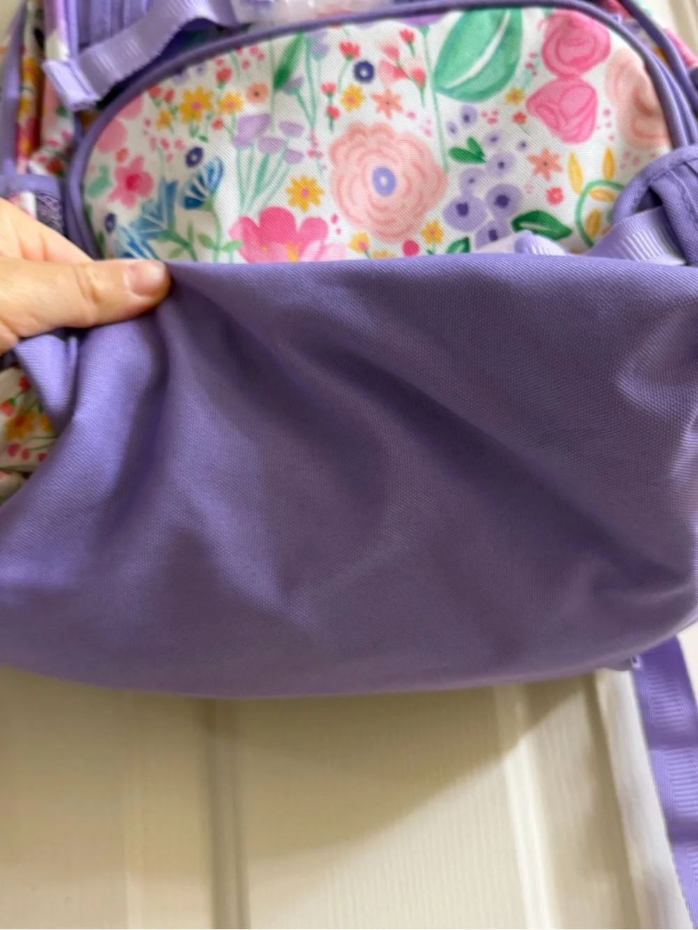 Pottery Barn Kids Floral Backpack in Purple Floral Multicolor